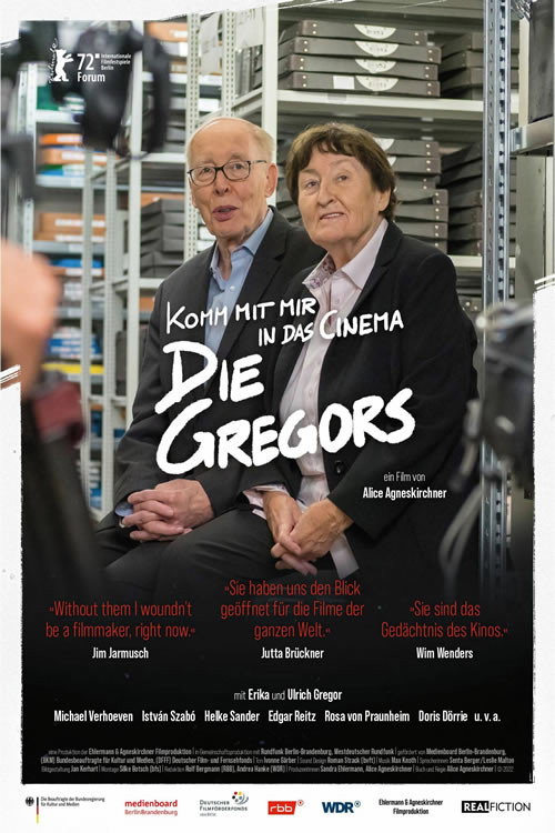 Filmposter: KOMM MIT MIR IN DAS CINEMA – DIE GREGORS