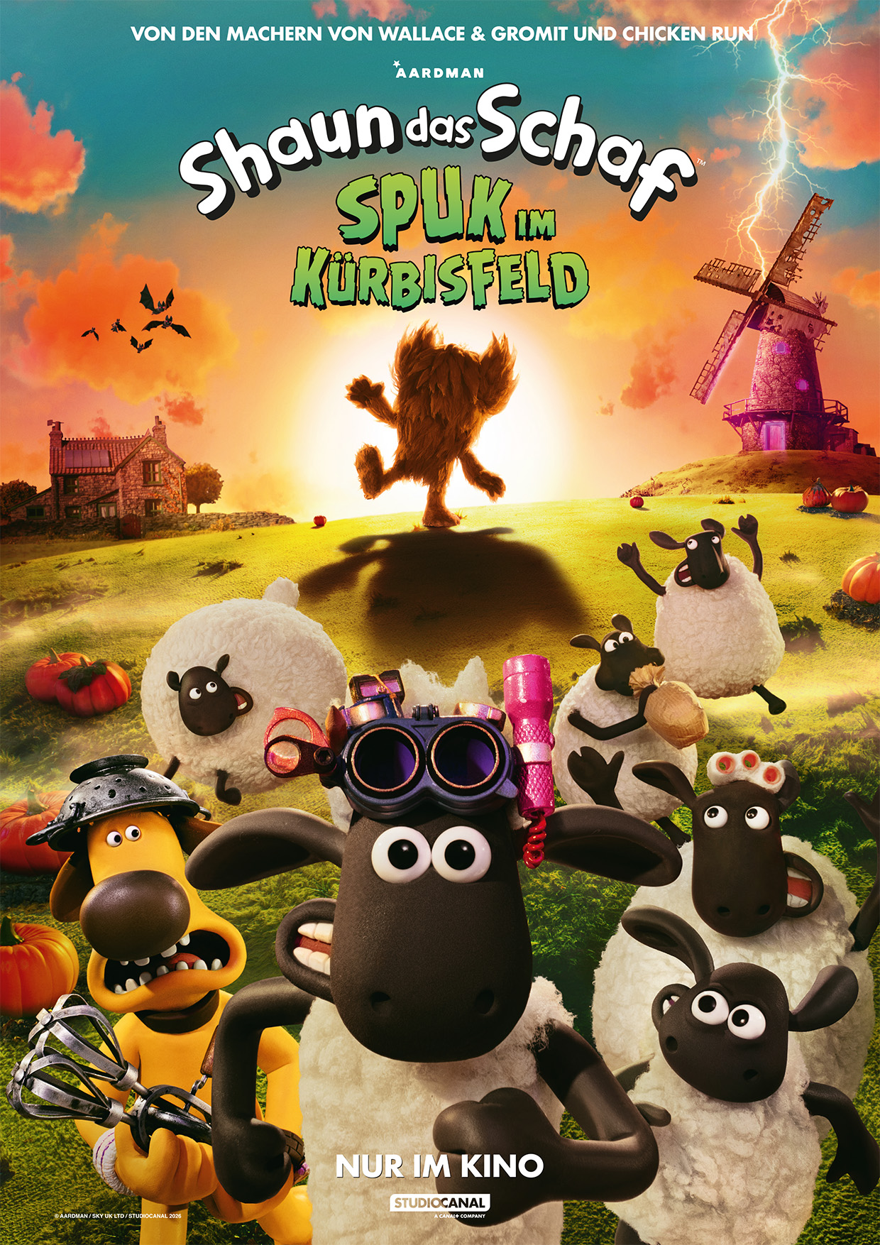 Filmposter: SHAUN DAS SCHAF - SPUK IM KÜRBISFELD